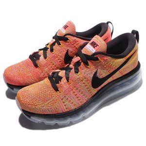*SOLD* Nike Air Flyknit Max Black & Hot Punch